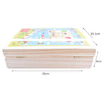 Simulazione in legno Giocattoli fai-da-te per cassetta degli attrezzi per bambini Giocattoli per la prima educazione della casa dei giochi, Cartoon Toolbox Toys