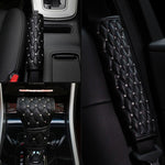 Accessori per auto con rivestimento interno auto Diamond, A Pair Shoulder Guard, Gear Cover, Handbrake Cover