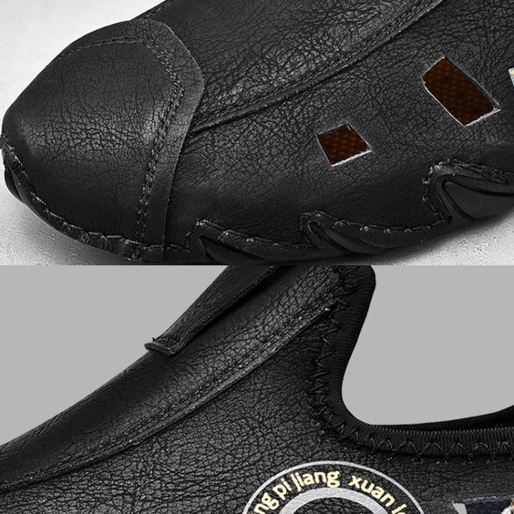 Scarpe da ginnastica da uomo di grandi dimensioni con suola morbida, scarpe pigre in pelle cava, scarpe piselli all-match, 38, 39, 40, 41, 42, 43, 44, 45, 46, 47, 48