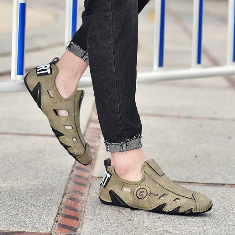 Scarpe da ginnastica da uomo di grandi dimensioni con suola morbida, scarpe pigre in pelle cava, scarpe piselli all-match, 38, 39, 40, 41, 42, 43, 44, 45, 46, 47, 48