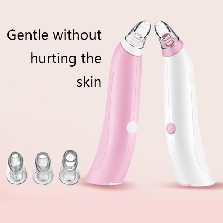 HD-2139 Dispositivo per l'aspirazione dei punti neri Dispositivo per la pulizia dei pori del viso Dispositivo di bellezza per la pulizia del viso, White, Pink