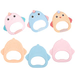 MJYJ019 Giocattolo con bastone molare per bambini in silicone da 2 pezzi, Pink, Blue, Orange, Small Fish-Blue, Small Fish-Pink, Small Fish-Green, Fox-Blue, Fox-Pink, Fox-Green, Monkey-Pink, Monkey-Orange, Monkey-Coffee, Kitten-Coffee, Kitten-Blue      ...