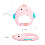 MJYJ019 Giocattolo con bastone molare per bambini in silicone da 2 pezzi, Pink, Blue, Orange, Small Fish-Blue, Small Fish-Pink, Small Fish-Green, Fox-Blue, Fox-Pink, Fox-Green, Monkey-Pink, Monkey-Orange, Monkey-Coffee, Kitten-Coffee, Kitten-Blue      ...