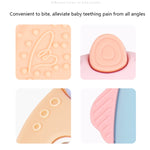 MJYJ019 Giocattolo con bastone molare per bambini in silicone da 2 pezzi, Pink, Blue, Orange, Small Fish-Blue, Small Fish-Pink, Small Fish-Green, Fox-Blue, Fox-Pink, Fox-Green, Monkey-Pink, Monkey-Orange, Monkey-Coffee, Kitten-Coffee, Kitten-Blue      ...