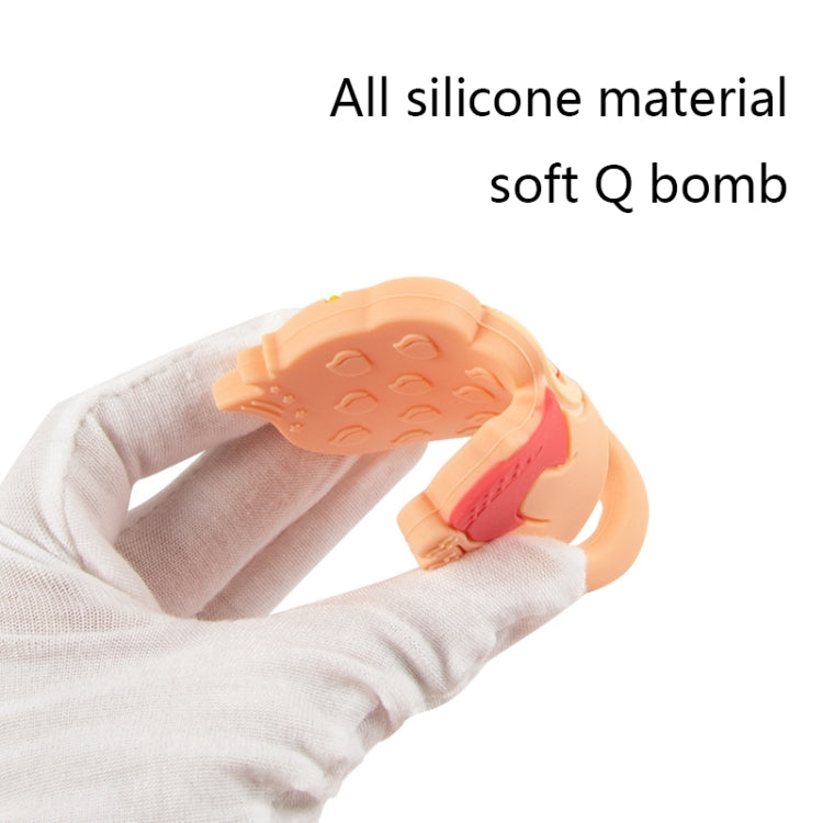 MJYJ019 Giocattolo con bastone molare per bambini in silicone da 2 pezzi, Pink, Blue, Orange, Small Fish-Blue, Small Fish-Pink, Small Fish-Green, Fox-Blue, Fox-Pink, Fox-Green, Monkey-Pink, Monkey-Orange, Monkey-Coffee, Kitten-Coffee, Kitten-Blue      ...