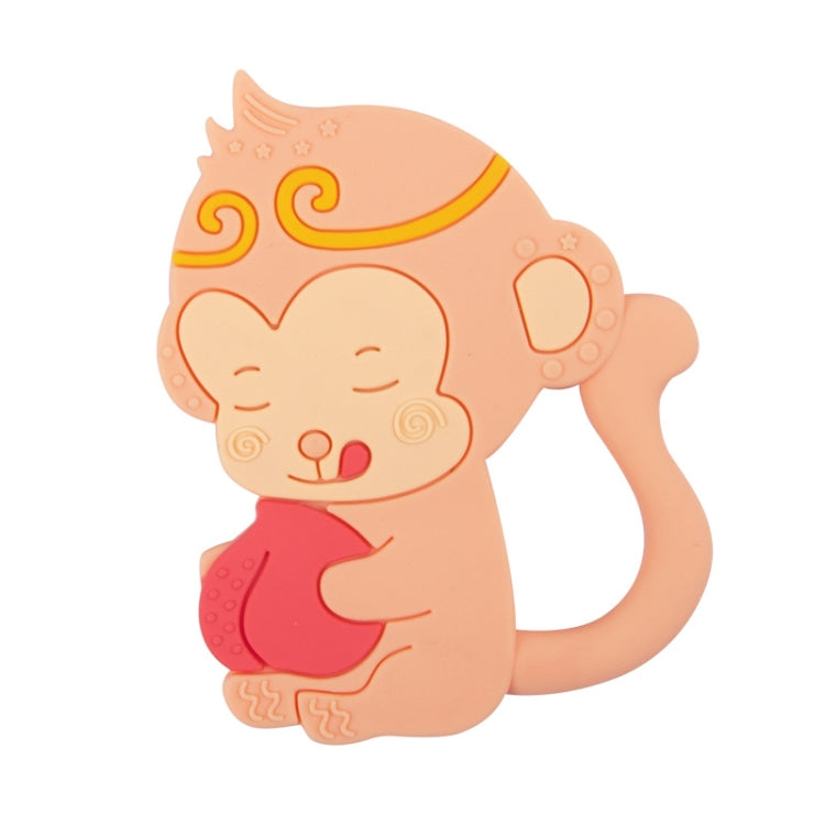 MJYJ019 Giocattolo con bastone molare per bambini in silicone da 2 pezzi, Pink, Blue, Orange, Small Fish-Blue, Small Fish-Pink, Small Fish-Green, Fox-Blue, Fox-Pink, Fox-Green, Monkey-Pink, Monkey-Orange, Monkey-Coffee, Kitten-Coffee, Kitten-Blue      ...