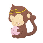 MJYJ019 Giocattolo con bastone molare per bambini in silicone da 2 pezzi, Pink, Blue, Orange, Small Fish-Blue, Small Fish-Pink, Small Fish-Green, Fox-Blue, Fox-Pink, Fox-Green, Monkey-Pink, Monkey-Orange, Monkey-Coffee, Kitten-Coffee, Kitten-Blue      ...