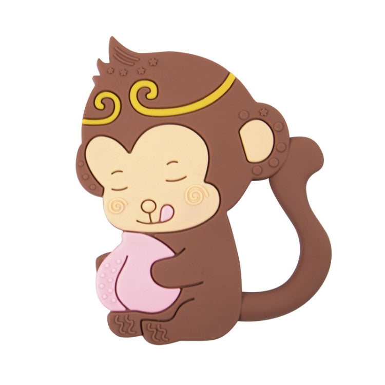 MJYJ019 Giocattolo con bastone molare per bambini in silicone da 2 pezzi, Pink, Blue, Orange, Small Fish-Blue, Small Fish-Pink, Small Fish-Green, Fox-Blue, Fox-Pink, Fox-Green, Monkey-Pink, Monkey-Orange, Monkey-Coffee, Kitten-Coffee, Kitten-Blue      ...