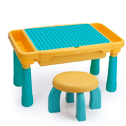 Tavolo da costruzione multifunzionale Giocattolo per l'apprendimento Puzzle di assemblaggio Giocattolo per bambini, Stile:, Table + Chair + 101 Blocks, Table + Chair + 83 Blocks, Table +76 Blocks, 76 Blocks, Small Table + 76 Blocks, 300 Small Blocks   ...