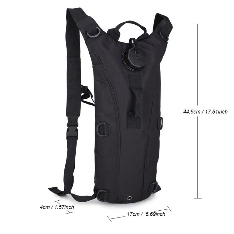 Borsa per l'acqua Zaino per idratazione tattico militare Zaino per sacca d'acqua in nylon Camelback per campeggio all'aperto per ciclismo, 2.5L, 3L
