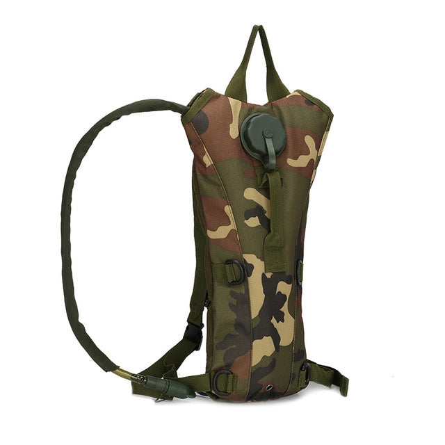 Borsa per l'acqua Zaino per idratazione tattico militare Zaino per sacca d'acqua in nylon Camelback per campeggio all'aperto per ciclismo, 2.5L, 3L