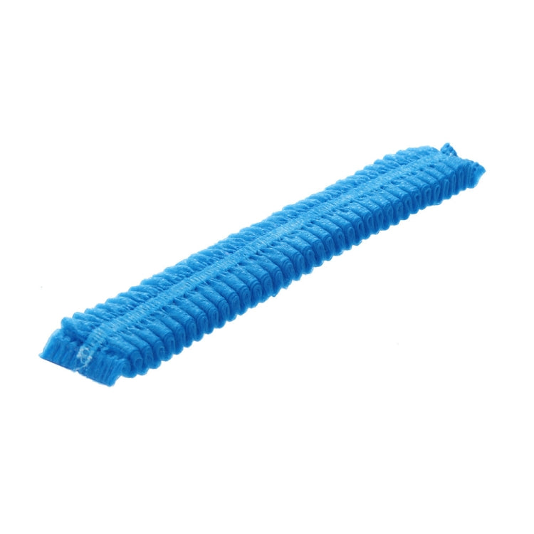 Cuffia da bagno antipolvere pieghettata monouso in tessuto non tessuto da 200 pezzi per salone di bellezza spa, 200 PCS-Non-woven (Blue), 200 PCS-Non-woven (White)
