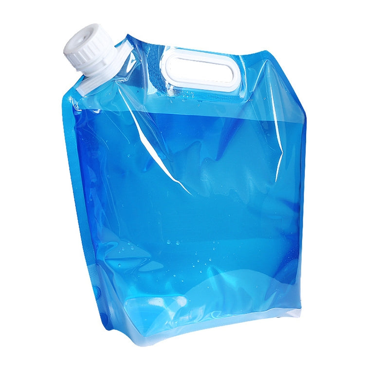 Sacca per acqua in PE per borsa di sollevamento portatile pieghevole per stoccaggio dell'acqua per vescica di stoccaggio per idratazione di sopravvivenza per escursionismo in campeggio, 5L(Blue), 10L(Blue)