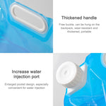 Sacca per acqua in PE per borsa di sollevamento portatile pieghevole per stoccaggio dell'acqua per vescica di stoccaggio per idratazione di sopravvivenza per escursionismo in campeggio, 5L(Blue), 10L(Blue)