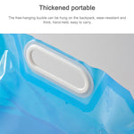 Sacca per acqua in PE per borsa di sollevamento portatile pieghevole per stoccaggio dell'acqua per vescica di stoccaggio per idratazione di sopravvivenza per escursionismo in campeggio, 5L(Blue), 10L(Blue)