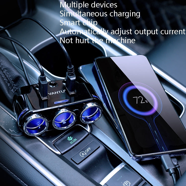 YANTU B39 Accendisigari per auto Caricatore per auto a ricarica rapida USB multifunzionale, Wired Non-voltage, Wired Voltage, Wireless Non-voltage, Wireless Voltage, Wireless Qualcomm Non-Voltage, Wireless Qualcomm Voltage, Wireless High-power Non-volt...