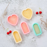 Set di stampi fai da te per stampi per crema per ghiaccioli in silicone estivo 3 in 1