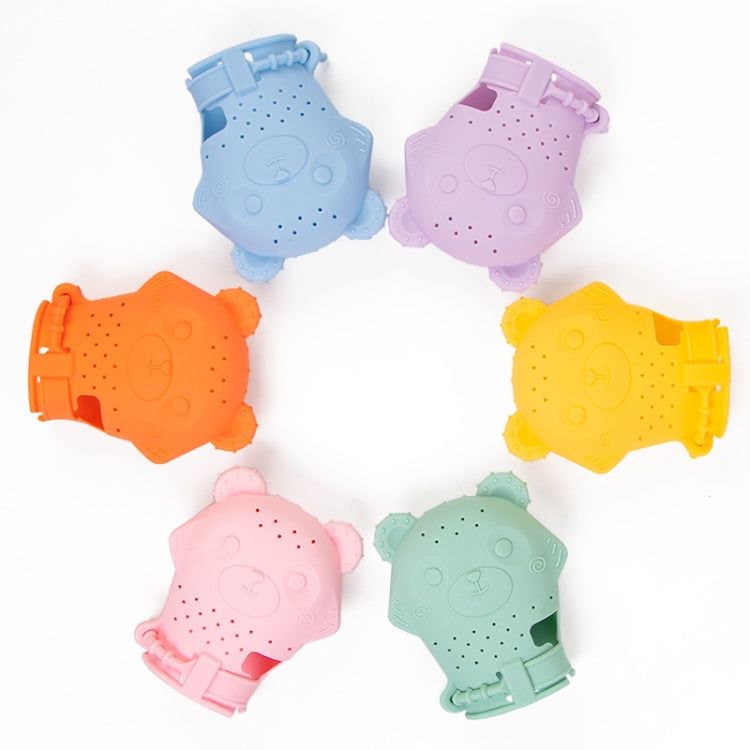 2 pezzi di guanti molari per bambini, massaggiagengive in silicone lenitivo, bastone molare, giocattolo materno e infantile, 2pcs Pink, 2pcs Yellow, 2pcs Purple, 2pcs Green, 2pcs Blue, 2pcs Orange