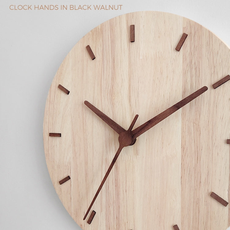Orologio da parete in legno massiccio Orologio da parete per soggiorno casa Orologio decorativo, Solid Wooden Wall Clock