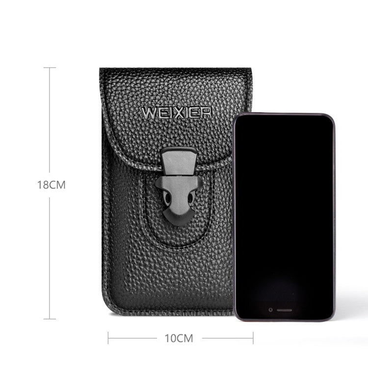 3 PEZZI WEIXIER 8640 Marsupio da cintura da 7 pollici Marsupio per cellulare da uomo per sport all'aria aperta, WEIXIER 8640