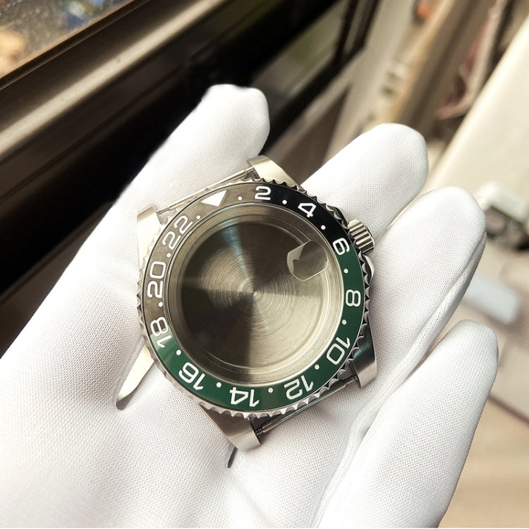 Per Rolex 2813/8215/2836/3804/8200 GMT Cassa dell'orologio Per Rolex 2813/8215/2836/3804/8200, GMT Black and Green Ceramic Ring, GMT Blue and Yellow Ceramic, GMT Black and Blue Ceramic Ring, GMT Black Ceramic Ring, SUB Silver Aluminum Ring