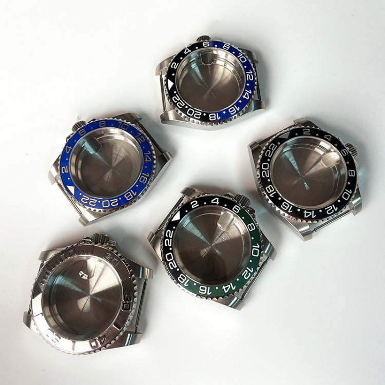 Per Rolex 2813/8215/2836/3804/8200 GMT Cassa dell'orologio Per Rolex 2813/8215/2836/3804/8200, GMT Black and Green Ceramic Ring, GMT Blue and Yellow Ceramic, GMT Black and Blue Ceramic Ring, GMT Black Ceramic Ring, SUB Silver Aluminum Ring