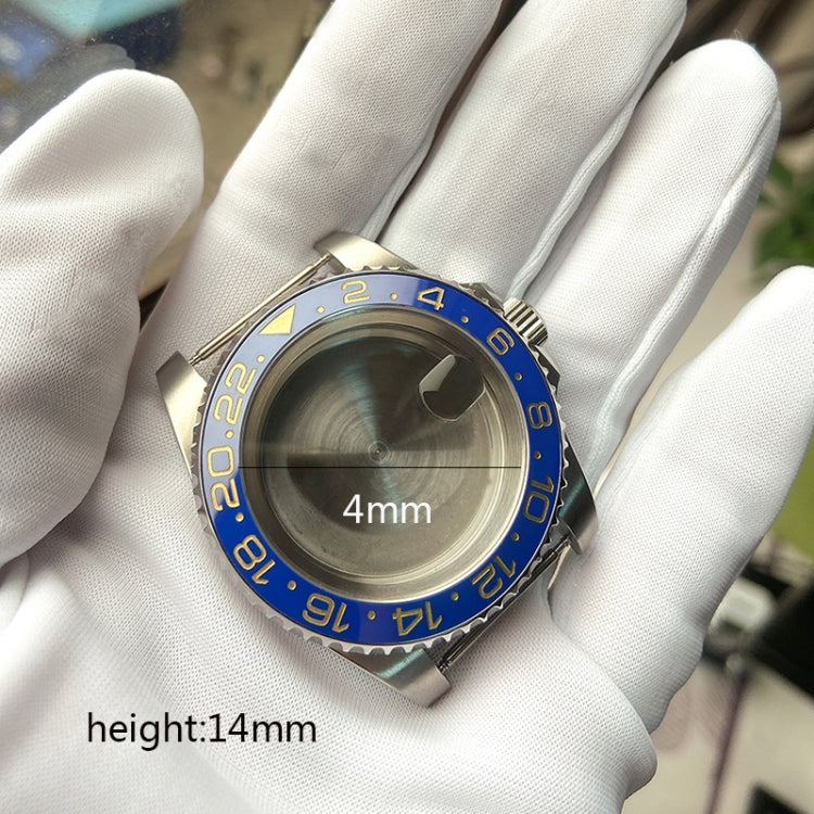 Per Rolex 2813/8215/2836/3804/8200 GMT Cassa dell'orologio Per Rolex 2813/8215/2836/3804/8200, GMT Black and Green Ceramic Ring, GMT Blue and Yellow Ceramic, GMT Black and Blue Ceramic Ring, GMT Black Ceramic Ring, SUB Silver Aluminum Ring