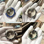 Per Rolex 2813/8215/2836/3804/8200 GMT Cassa dell'orologio Per Rolex 2813/8215/2836/3804/8200, GMT Black and Green Ceramic Ring, GMT Blue and Yellow Ceramic, GMT Black and Blue Ceramic Ring, GMT Black Ceramic Ring, SUB Silver Aluminum Ring