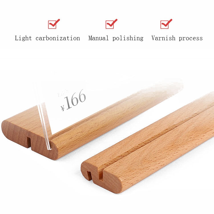 Cartellino del prezzo del supermercato di marca con display verticale da tavolo in acrilico da 2 pezzi, 90x55mm, 100x70mm, 120x80mm, 100x100mm, 100x150mm