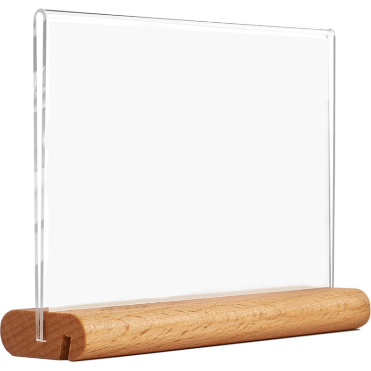 Cartellino del prezzo del supermercato di marca con display verticale da tavolo in acrilico da 2 pezzi, 90x55mm, 100x70mm, 120x80mm, 100x100mm, 100x150mm