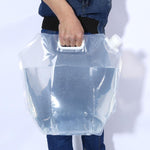 Borsa per l'acqua pieghevole Sport all'aria aperta Campeggio Escursionismo Secchio per l'acqua Storge Contenitore per l'acqua per picnic Borsa per l'acqua per il trasporto, 5L, 10L, 15L