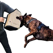 Protezione per maniche svolazzanti in juta a grana grossa con bordi neri per addestramento del cane, Black-Edged Rough-Grained Jute