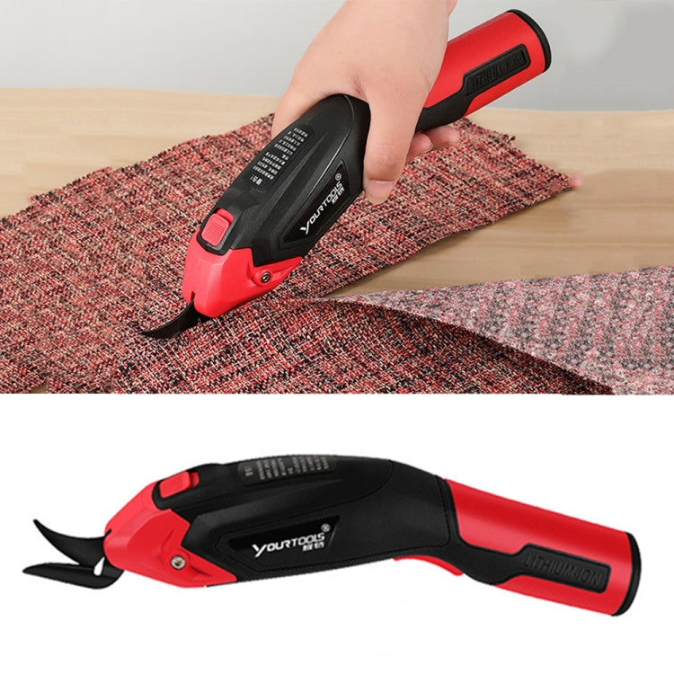 YOURTOOLS Y4005 Forbici elettriche in acciaio al tungsteno da 12 W Forbici per rifinitura di tappeti in pelle, 1500mAh (Red), 2500mAh  (Gray), US Plug (Gray), EU Plug (Gray)