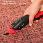 YOURTOOLS Y4005 Forbici elettriche in acciaio al tungsteno da 12 W Forbici per rifinitura di tappeti in pelle, 1500mAh (Red), 2500mAh  (Gray), US Plug (Gray), EU Plug (Gray)