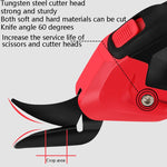 YOURTOOLS Y4005 Forbici elettriche in acciaio al tungsteno da 12 W Forbici per rifinitura di tappeti in pelle, 1500mAh (Red), 2500mAh  (Gray), US Plug (Gray), EU Plug (Gray)