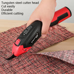 YOURTOOLS Y4005 Forbici elettriche in acciaio al tungsteno da 12 W Forbici per rifinitura di tappeti in pelle, 1500mAh (Red), 2500mAh  (Gray), US Plug (Gray), EU Plug (Gray)