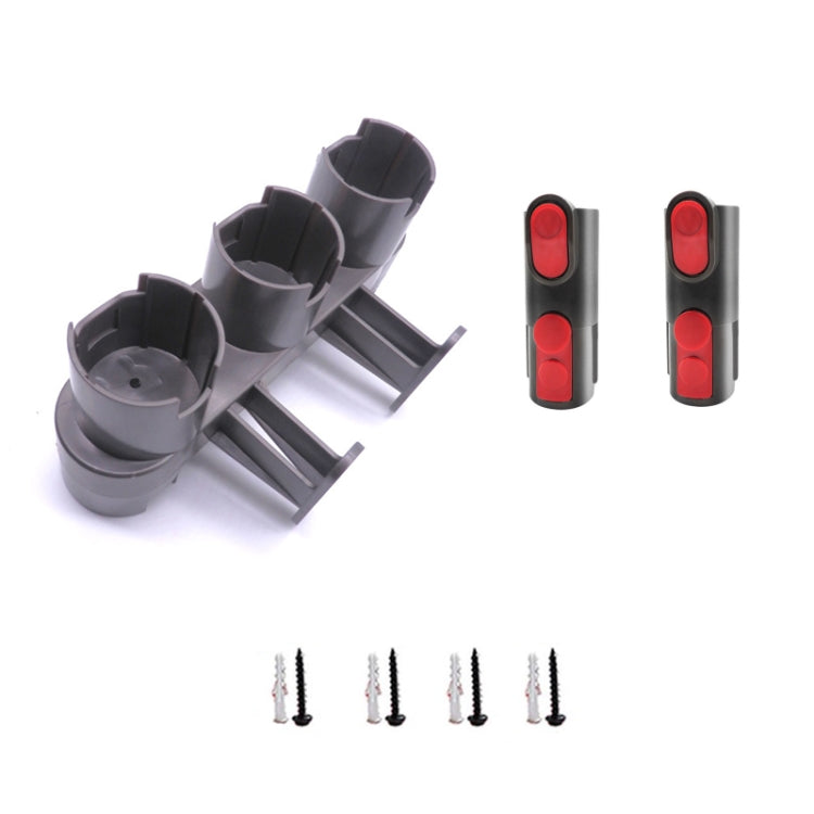 Porta aspirapolvere con 2 adattatori per Dyson V7 V8 V10