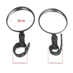 2 pezzi per specchietto retrovisore per scooter Xiaomi, Round, Oval