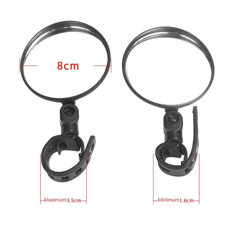 2 pezzi per specchietto retrovisore per scooter Xiaomi, Round, Oval