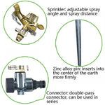 Irrigatori rotanti per prato Irrigatori agricoli a bilanciere per giardini in lega di zinco, Rotating Lawn Sprinklers