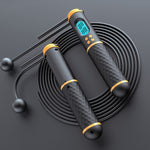 Corda/senza fili Versione a doppio uso Esame per studenti Esercizio Fitness Conteggio intelligente Corda per saltare con peso del carico, Black Yellow, White Black, White Blue, White Powder