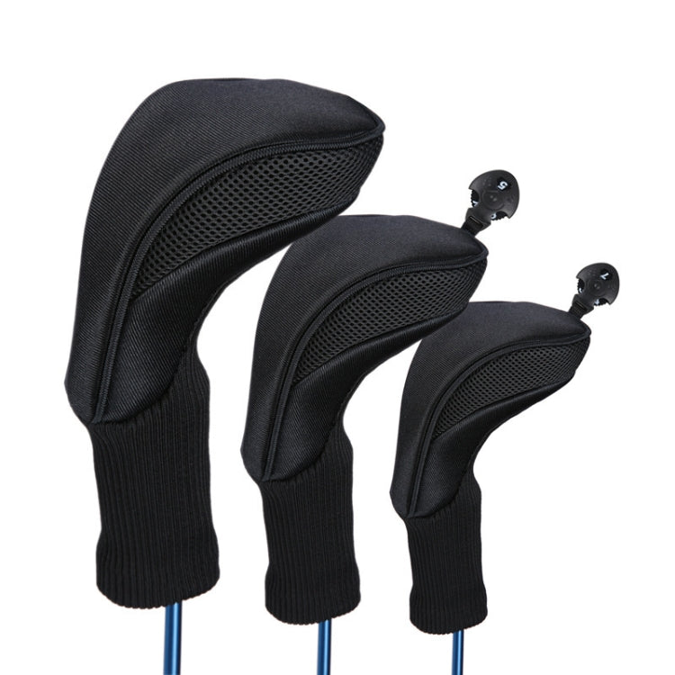 Copertura protettiva per mazze da golf 3 in 1 n. 1 / n. 3 / n. 5. Copri testa per mazza da golf, HD-014 3 in 1 Blue, HD-014 3 in 1 Black, HD-014 3 in 1 Red