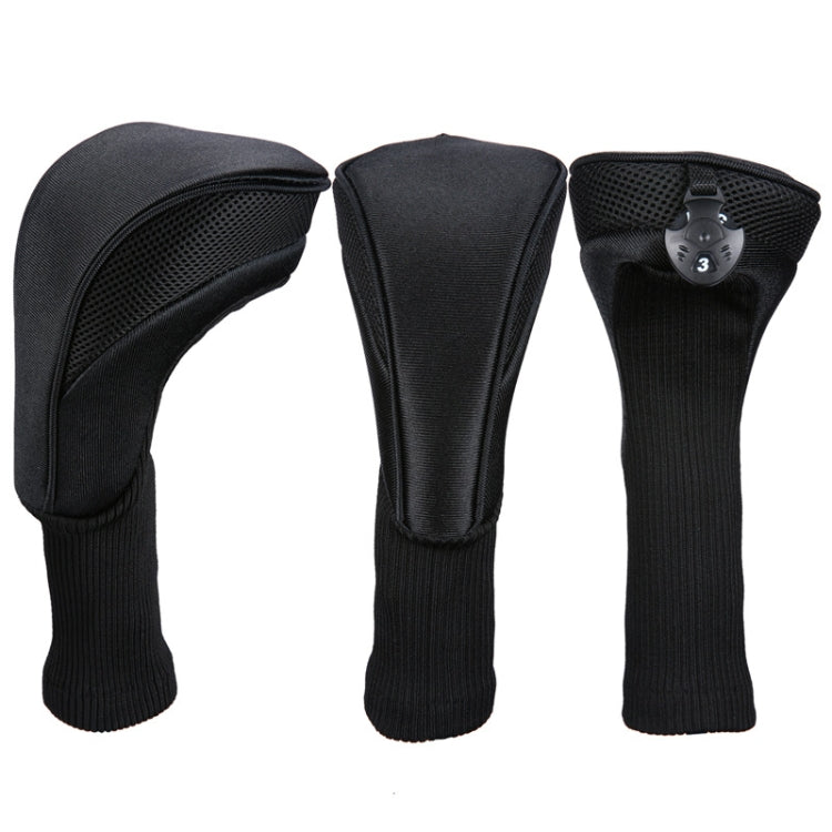 Copertura protettiva per mazze da golf 3 in 1 n. 1 / n. 3 / n. 5. Copri testa per mazza da golf, HD-014 3 in 1 Blue, HD-014 3 in 1 Black, HD-014 3 in 1 Red