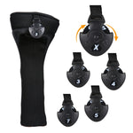 Copertura protettiva per mazze da golf 3 in 1 n. 1 / n. 3 / n. 5. Copri testa per mazza da golf, HD-014 3 in 1 Blue, HD-014 3 in 1 Black, HD-014 3 in 1 Red