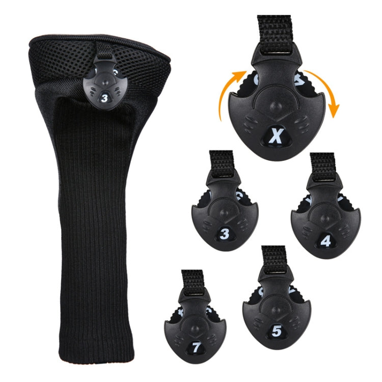 Copertura protettiva per mazze da golf 3 in 1 n. 1 / n. 3 / n. 5. Copri testa per mazza da golf, HD-014 3 in 1 Blue, HD-014 3 in 1 Black, HD-014 3 in 1 Red
