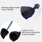 Copertura protettiva per mazze da golf 3 in 1 n. 1 / n. 3 / n. 5. Copri testa per mazza da golf, HD-014 3 in 1 Blue, HD-014 3 in 1 Black, HD-014 3 in 1 Red