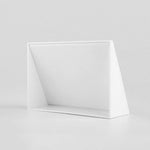 Tabellone per sedile da scrivania per studenti con cartellino del prezzo da triangolo acrilico da 10 pezzi, 7.4x5.3cm (White), 7.4x10.5cm (White), 7.4x5.3cm (Black), 7.4x10.5cm (Black)