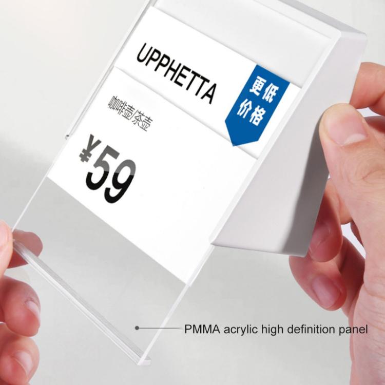 Tabellone per sedile da scrivania per studenti con cartellino del prezzo da triangolo acrilico da 10 pezzi, 7.4x5.3cm (White), 7.4x10.5cm (White), 7.4x5.3cm (Black), 7.4x10.5cm (Black)