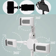 Staffa telescopica per telefono e tablet con luce