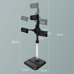 Staffa telescopica per telefono e tablet con luce